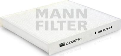 Mann-Filter CU 23 019/1 - Фільтр, повітря у внутрішній простір autocars.com.ua