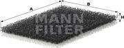 Mann-Filter CU 2304 - Фільтр, повітря у внутрішній простір autocars.com.ua