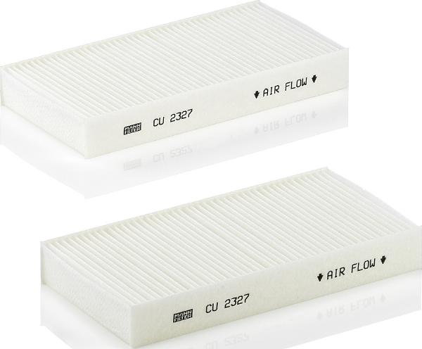 Mann-Filter CU 2327-2 - Фільтр, повітря у внутрішній простір autocars.com.ua