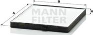 Mann-Filter CU 2330 - Фільтр, повітря у внутрішній простір autocars.com.ua