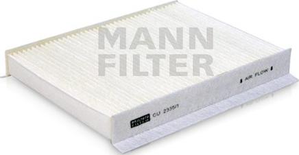 Mann-Filter CU 2335/1 - Фільтр, повітря у внутрішній простір autocars.com.ua