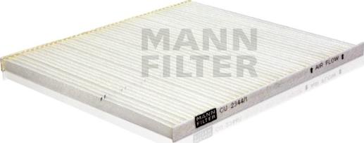 Mann-Filter CU 2344/1 - Фільтр, повітря у внутрішній простір autocars.com.ua
