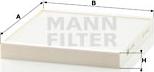 Mann-Filter CU 2349 - Фільтр, повітря у внутрішній простір autocars.com.ua