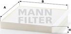 Mann-Filter CU 2356 - Фильтр воздуха в салоне autodnr.net