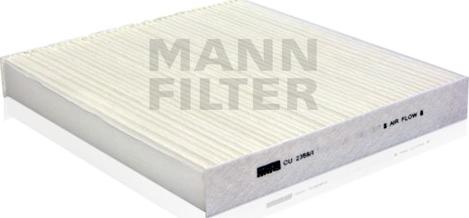 Mann-Filter CU 2358/1 - Фільтр, повітря у внутрішній простір autocars.com.ua