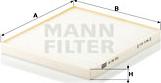 Mann-Filter CU 24 001 - Фильтр воздуха в салоне autodnr.net