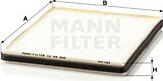 Mann-Filter CU 24 005 - Фільтр, повітря у внутрішній простір autocars.com.ua