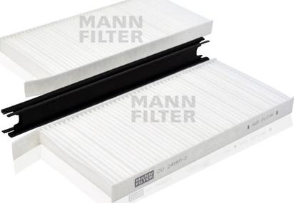Mann-Filter CU 2418/1-2 - Фільтр, повітря у внутрішній простір autocars.com.ua
