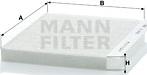 Mann-Filter CU 2422 - Фильтр воздуха в салоне autodnr.net