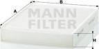 Mann-Filter CU 2433 - Фільтр, повітря у внутрішній простір autocars.com.ua