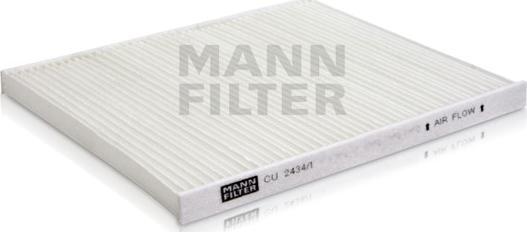 Mann-Filter CU 2434/1 - Фильтр воздуха в салоне autodnr.net