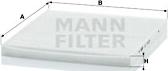 Mann-Filter CU 2435 - Фильтр воздуха в салоне avtokuzovplus.com.ua