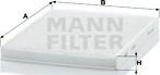 Mann-Filter CU 2436 - Фильтр воздуха в салоне avtokuzovplus.com.ua