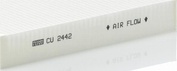 Mann-Filter CU 2442 - Фільтр, повітря у внутрішній простір autocars.com.ua