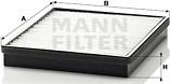 Mann-Filter CU 2520 - Фільтр, повітря у внутрішній простір autocars.com.ua