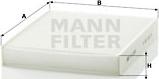 Mann-Filter CU 2559 - Фильтр воздуха в салоне autodnr.net