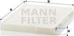 Mann-Filter CU 2620 - Фильтр воздуха в салоне autodnr.net