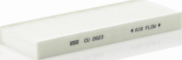 Mann-Filter CU 2623 - Фільтр, повітря у внутрішній простір autocars.com.ua