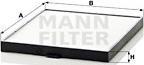 Mann-Filter CU 2640 - Фільтр, повітря у внутрішній простір autocars.com.ua