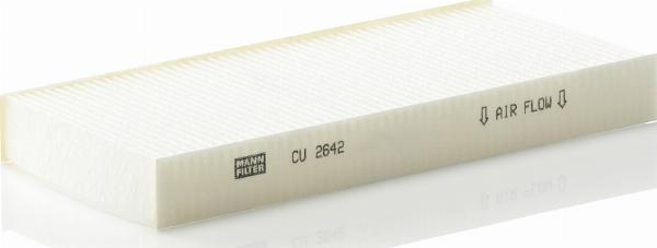 Mann-Filter CU 2642 - Фільтр, повітря у внутрішній простір autocars.com.ua