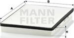 Mann-Filter CU 2672 - Фільтр, повітря у внутрішній простір autocars.com.ua