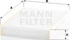 Mann-Filter CU 27 009 - Фильтр воздуха в салоне autodnr.net