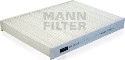 Mann-Filter CU 2733/1 - Фильтр воздуха в салоне avtokuzovplus.com.ua