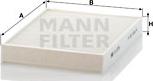 Mann-Filter CU 2736-2 - Фильтр воздуха в салоне autodnr.net