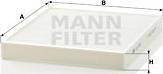 Mann-Filter CU 2757 - Фільтр, повітря у внутрішній простір autocars.com.ua