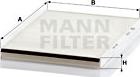 Mann-Filter CU 2839 - Фільтр, повітря у внутрішній простір autocars.com.ua