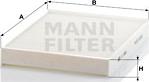 Mann-Filter CU 2842 - Фільтр, повітря у внутрішній простір autocars.com.ua