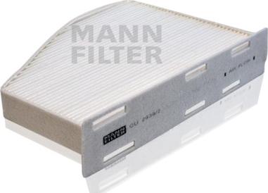 Mann-Filter CU 2939/2 - Фільтр, повітря у внутрішній простір autocars.com.ua