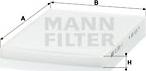 Mann-Filter CU 2951/1 - Фильтр воздуха в салоне avtokuzovplus.com.ua