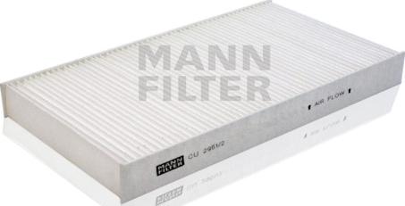 Mann-Filter CU 2951/2 - Фільтр, повітря у внутрішній простір autocars.com.ua