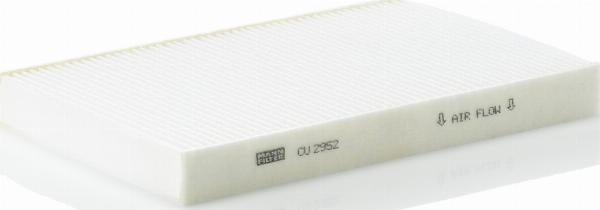 Mann-Filter CU 2952 - Фільтр, повітря у внутрішній простір autocars.com.ua