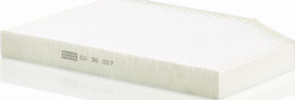 Mann-Filter CU 30 007 - Фільтр, повітря у внутрішній простір autocars.com.ua