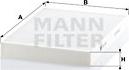 Mann-Filter CU 3037 - Фільтр, повітря у внутрішній простір autocars.com.ua