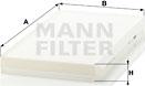 Mann-Filter CU 3139 - Фильтр воздуха в салоне avtokuzovplus.com.ua