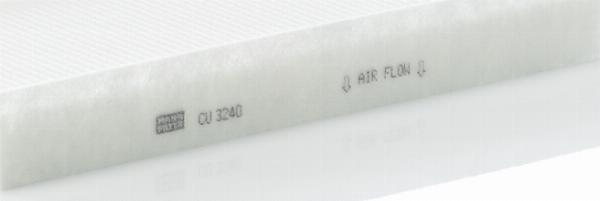 Mann-Filter CU 3240 - Фільтр, повітря у внутрішній простір autocars.com.ua