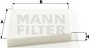 Mann-Filter CU 3461 - Фильтр воздуха в салоне avtokuzovplus.com.ua