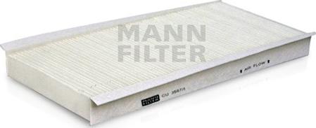 Mann-Filter CU 3567/1 - Фільтр, повітря у внутрішній простір autocars.com.ua