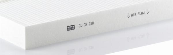 Mann-Filter CU 37 230 - Фільтр, повітря у внутрішній простір autocars.com.ua