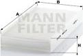 Mann-Filter CU 3847 - Фільтр, повітря у внутрішній простір autocars.com.ua