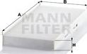 Mann-Filter CU 4054 - Фільтр, повітря у внутрішній простір autocars.com.ua