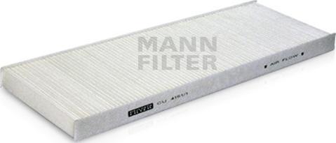 Mann-Filter CU 4151/1 - Фільтр, повітря у внутрішній простір autocars.com.ua