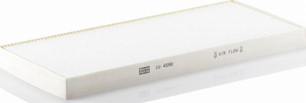 Mann-Filter CU 4580 - Фільтр, повітря у внутрішній простір autocars.com.ua