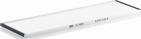 Mann-Filter CU 4926 - Фільтр, повітря у внутрішній простір autocars.com.ua