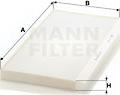 Mann-Filter CU 5366 - Фильтр воздуха в салоне autodnr.net