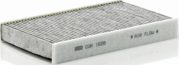 Mann-Filter CUK 1629 - Фільтр, повітря у внутрішній простір autocars.com.ua