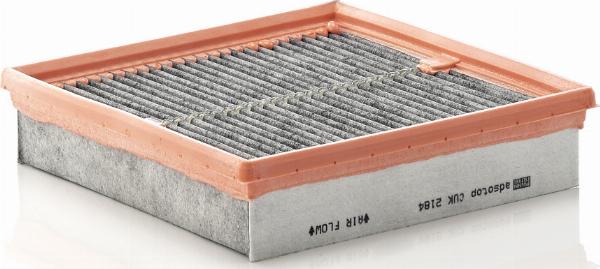 Mann-Filter CUK 2184 - Фільтр, повітря у внутрішній простір autocars.com.ua